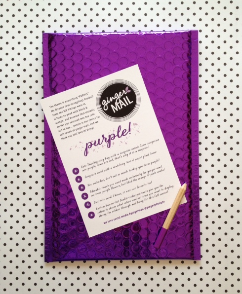 Purple glam mailer